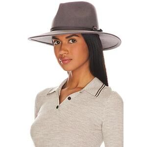 Brixton Joanna Packable Hat Size XS 6 3/4 Unisex 100% Felted Wool Gray